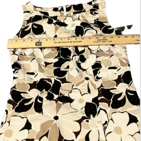 Vany New York Ladies Size 6 Multicolor Sleeveless cotton blend Floral Dress - Picture 15 of 16